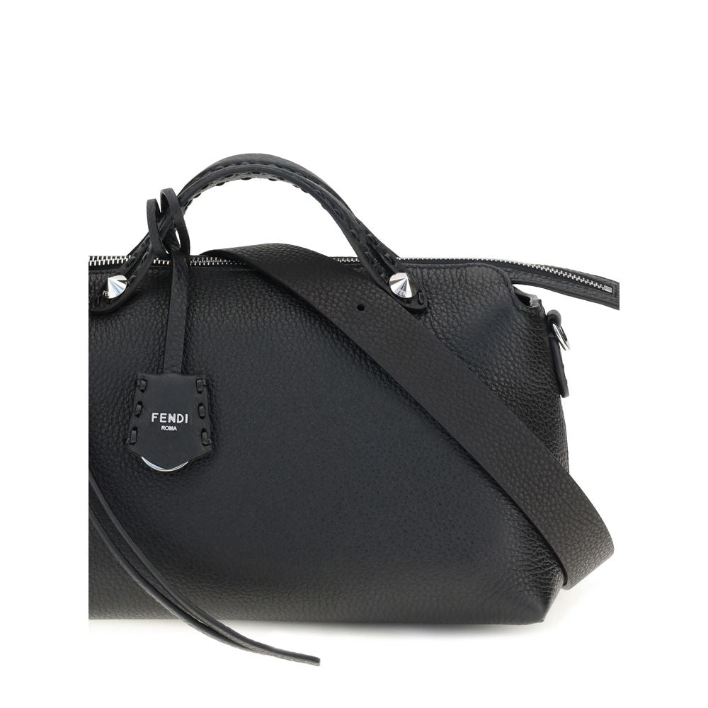 Black Calf Leather Bos Taurus Shoulder BagFendi’s By The Way Selleria Medium Shoulder Bag is a refined and versatile model perfect for any occasion. Made of high-quality leather, this bag features two flat top handles that ensure a comfortable and secure