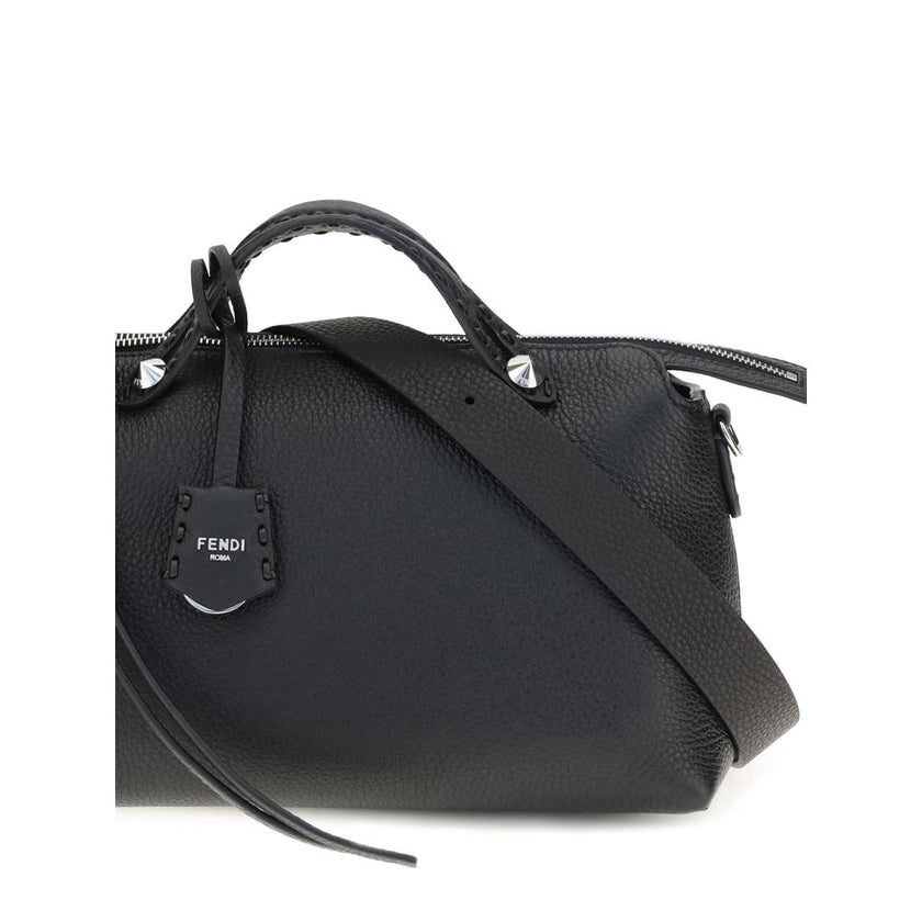 Black Calf Leather Bos Taurus Shoulder BagFendi’s By The Way Selleria Medium Shoulder Bag is a refined and versatile model perfect for any occasion. Made of high-quality leather, this bag features two flat top handles that ensure a comfortable and secure