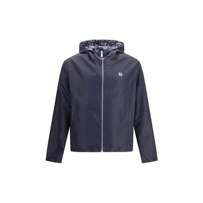 Multicolor Polyester Shell JacketFendi’s reversible K-Way Jacket is a practical and contemporary outerwear designed to combine functionality and style. Featuring a front zipper closure, it features a hooded design, two side welt pockets and adjustable dra