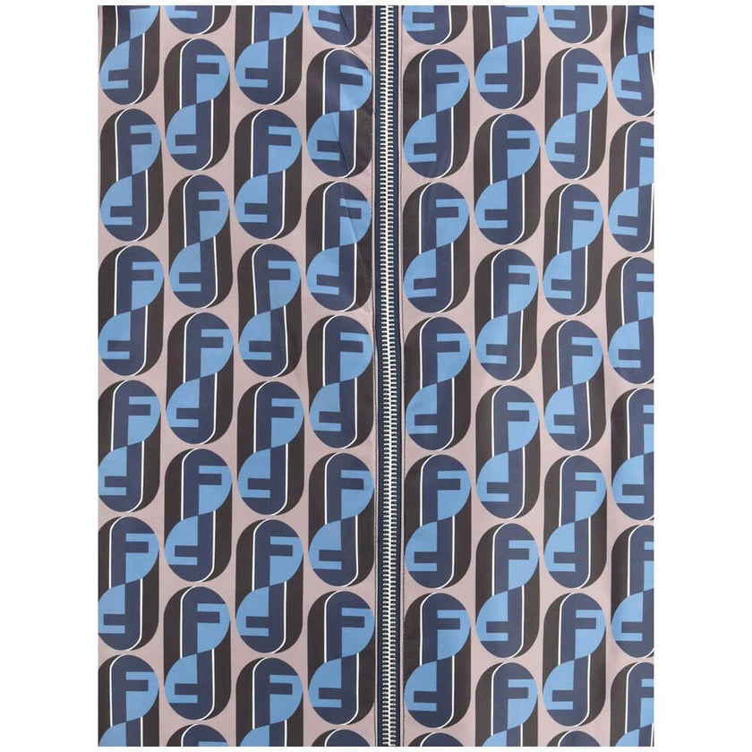 Multicolor Polyester Shell JacketFendi’s reversible K-Way Jacket is a practical and contemporary outerwear designed to combine functionality and style. Featuring a front zipper closure, it features a hooded design, two side welt pockets and adjustable dra