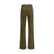 Green Cotton Casual PantsCorduroy Clyde Pants by Saint Laurent revisit classic aesthetics with a touch of rock elegance.Featuring a front zipper and button closure,they follow a five-pocket construction with belt loops at the waist.Completing the design i