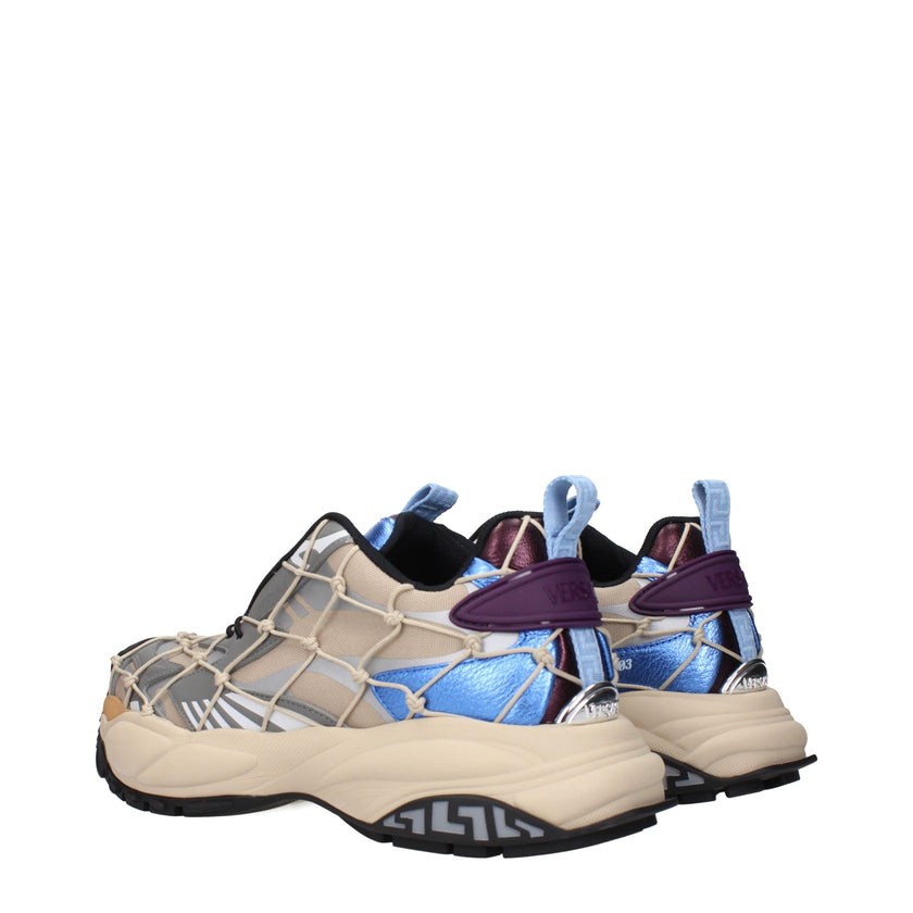 Beige Fabric SneakersDescription: The product with MPN 10163071A126826K640 and code F84166 fabric in beige is a sneakers designed by Versace. It has features like side logo, back logo.Beige Fabric Sneakers${tagsVersaceAulae Beige Fabric Sneakers VersaceAu