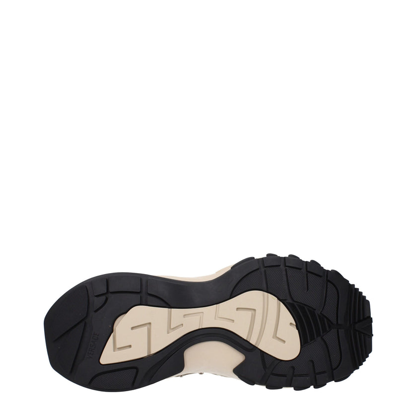 Beige Fabric SneakersDescription: The product with MPN 10163071A126826K640 and code F84166 fabric in beige is a sneakers designed by Versace. It has features like side logo, back logo.Beige Fabric Sneakers${tagsVersaceAulae Beige Fabric Sneakers VersaceAu