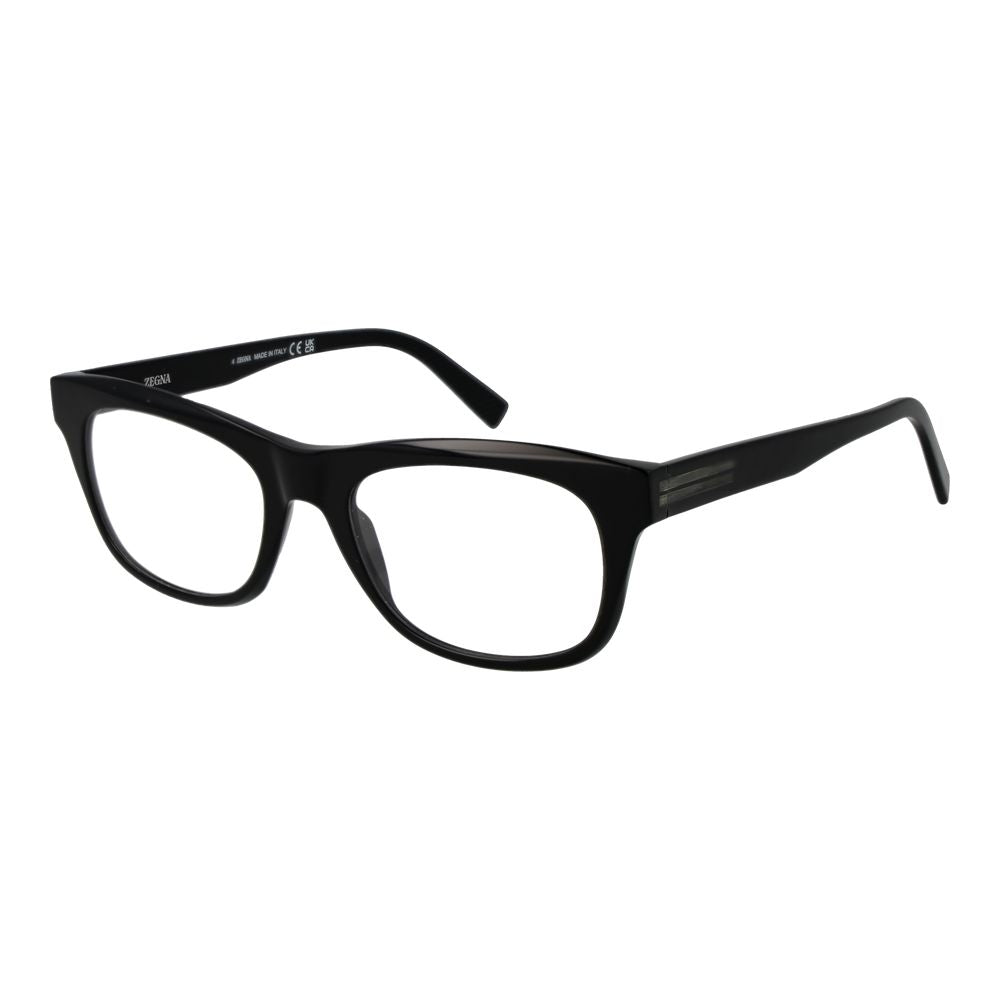 Black Synthetic Oval Glasses Frames