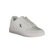 White Leather Men SneakerElevate your sneaker game with the Calvin Klein charisma. A fusion of athletic aesthetics and streetwear edge, these kicks boast contrasting white details that grab the spotlight with every stride. Crafted for both comfort and sty