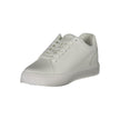 White Leather Men SneakerElevate your sneaker game with the Calvin Klein charisma. A fusion of athletic aesthetics and streetwear edge, these kicks boast contrasting white details that grab the spotlight with every stride. Crafted for both comfort and sty