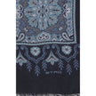 Blue Modal ScarfThe Scarf by Etro is made of jacquard cotton blend is embellished with a refined floral and geometric pattern. Short frayed edges and an embroidered Etro logo on the corner complete the accessory with a distinctive touch. Season: AW25 Dime