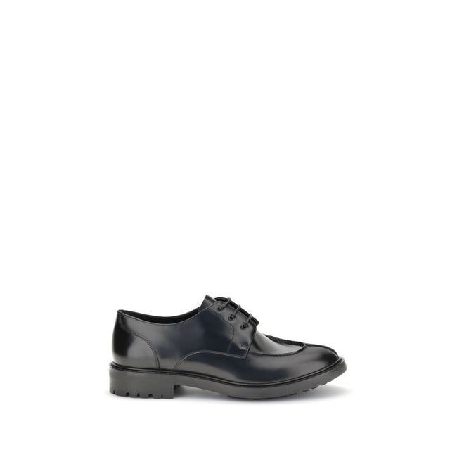 Black Calf Leather Bos Taurus Oxfords And DerbiesSaint Laurent’s leather Lace-Ups reinterpret the classic Derby model with a bold, contemporary twist. Made of smooth leather, they are distinguished by an almond toe and a squared tub construction that lend