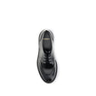 Black Calf Leather Bos Taurus Oxfords And DerbiesSaint Laurent’s leather Lace-Ups reinterpret the classic Derby model with a bold, contemporary twist. Made of smooth leather, they are distinguished by an almond toe and a squared tub construction that lend