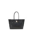 Black Calf Leather Bos Taurus Shoulder BagThe Hamilton Moderne large Tote Bag by Michael Kors is a roomy, structured model designed to combine functionality and elegance. The silhouette with decorative belt and iconic padlock pendant define its sophistica
