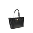 Black Calf Leather Bos Taurus Shoulder BagThe Hamilton Moderne large Tote Bag by Michael Kors is a roomy, structured model designed to combine functionality and elegance. The silhouette with decorative belt and iconic padlock pendant define its sophistica