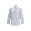 White Cotton Pattern ShirtEtro’s striped Shirt is made of jacquard cotton and features a striped pattern embellished with a micro Pegasus, the brand’s iconic symbol. With a regular fit, it features a pointed collar, button closure and double-button cuffs,