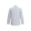 White Cotton Pattern ShirtEtro’s striped Shirt is made of jacquard cotton and features a striped pattern embellished with a micro Pegasus, the brand’s iconic symbol. With a regular fit, it features a pointed collar, button closure and double-button cuffs,