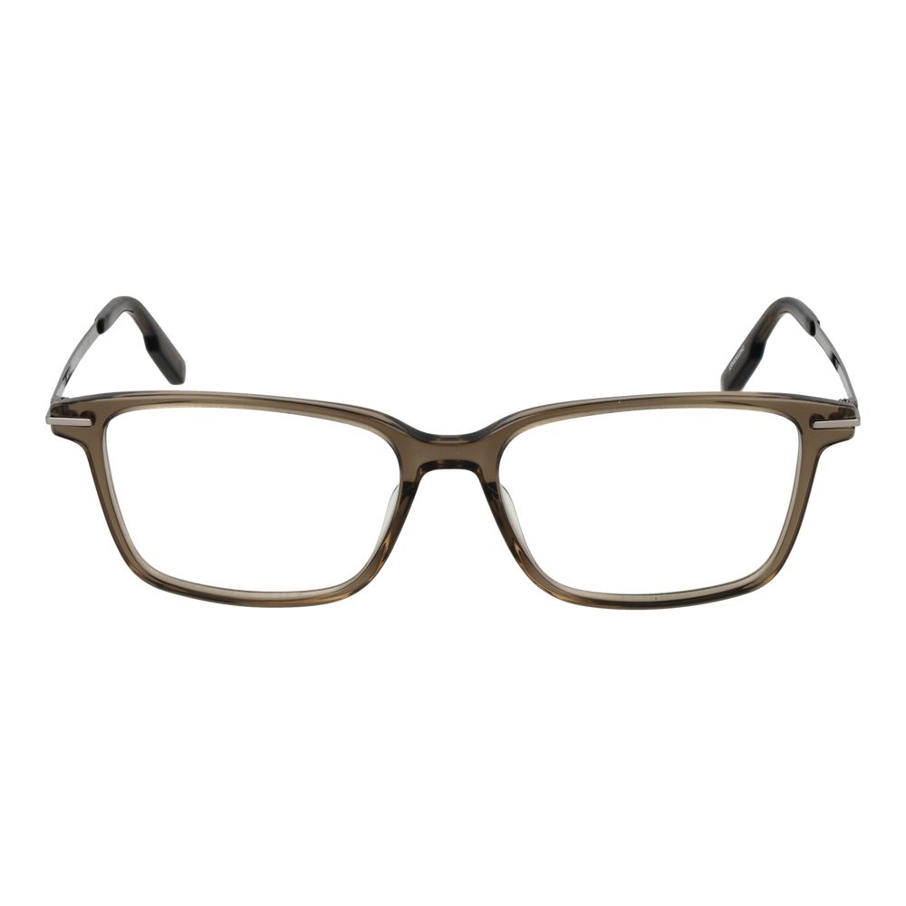 Beige Brillengestelle aus Kunststoff mit Vollrand