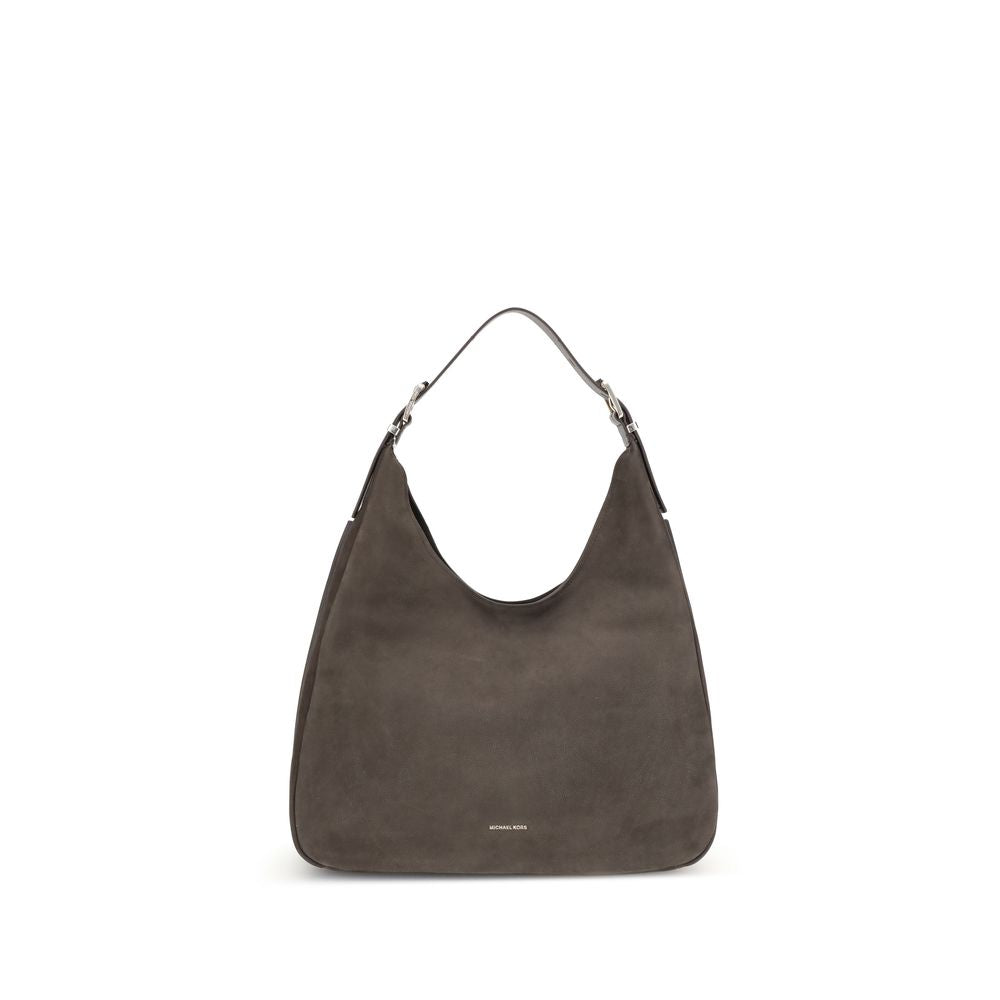 Nolita large Nubuck Shoulder BagThe Nolita large Nubuck Shoulder Bag by Michael Kors combines a casual and sophisticated look, thanks to the soft texture of the nubuck and the textured edges that elegantly define its shape. Featuring an adjustable shoulde