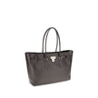 Brown Calf Leather Bos Taurus Shoulder BagThe Hamilton Moderne large Tote Bag by Michael Kors is a roomy, structured model designed to combine functionality and elegance. The silhouette with decorative belt and iconic padlock pendant define its sophistica