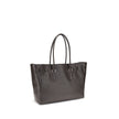 Brown Calf Leather Bos Taurus Shoulder BagThe Hamilton Moderne large Tote Bag by Michael Kors is a roomy, structured model designed to combine functionality and elegance. The silhouette with decorative belt and iconic padlock pendant define its sophistica