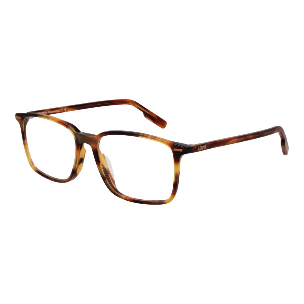 Brown Synthetic Frame Glasses with Full-Rim Design
