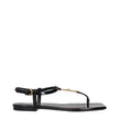 Black Leather Flip-Flop SandalsDescription: The product with MPN 1013453D2VE1B00V and code F84199 patent leather in black is a flip flops designed by Versace. Additional Info: Color details: Gold Style: Casual Closing type: Buckle Closure Materials: Paten