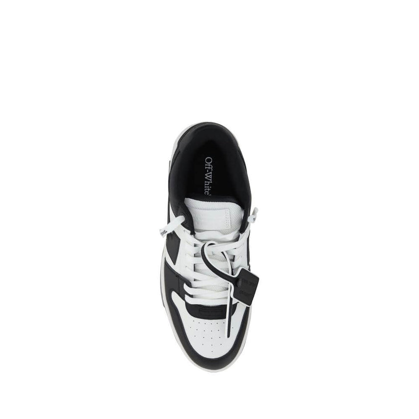 Out Of Office SneakersOff-White’s Out of Office Sneakers feature a perforated round toe that offers breathability and comfort. The flat sole provides stability, while the iconic embossed Arrow logo on the side panel adds a distinctive touch to the design.