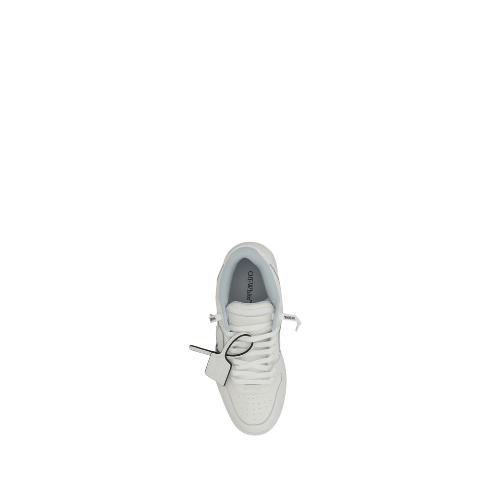 Out Of Office For Walking SneakersLeather Out Of Office For Walking Sneakers from Off-White feature a perforated round toe for breathability and a front lace-up closure. The paneled design is enhanced by the distinctive Arrows motif on the side panel, whi