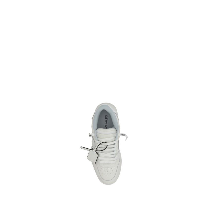 Out Of Office For Walking SneakersLeather Out Of Office For Walking Sneakers from Off-White feature a perforated round toe for breathability and a front lace-up closure. The paneled design is enhanced by the distinctive Arrows motif on the side panel, whi