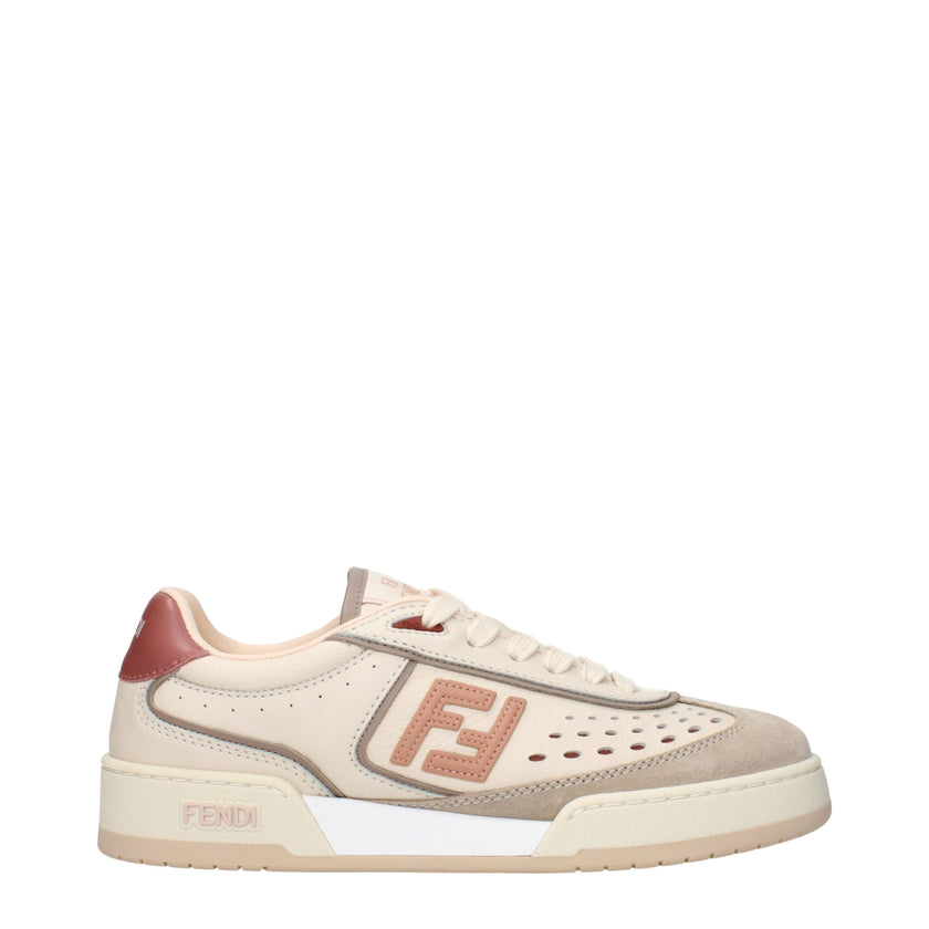 Beige Leather Low Top SneakersDescription: The product with MPN 8E8670ASB2F1RUY and code F84207 leather in beige is a sneakers designed by Fendi. It has features like front logo, side logo, back logo.Beige Leather Low Top Sneakers${tagsFendiAulae Beige Le
