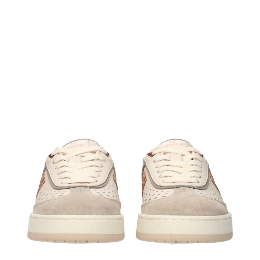Beige Leather Low Top SneakersDescription: The product with MPN 8E8670ASB2F1RUY and code F84207 leather in beige is a sneakers designed by Fendi. It has features like front logo, side logo, back logo.Beige Leather Low Top Sneakers${tagsFendiAulae Beige Le