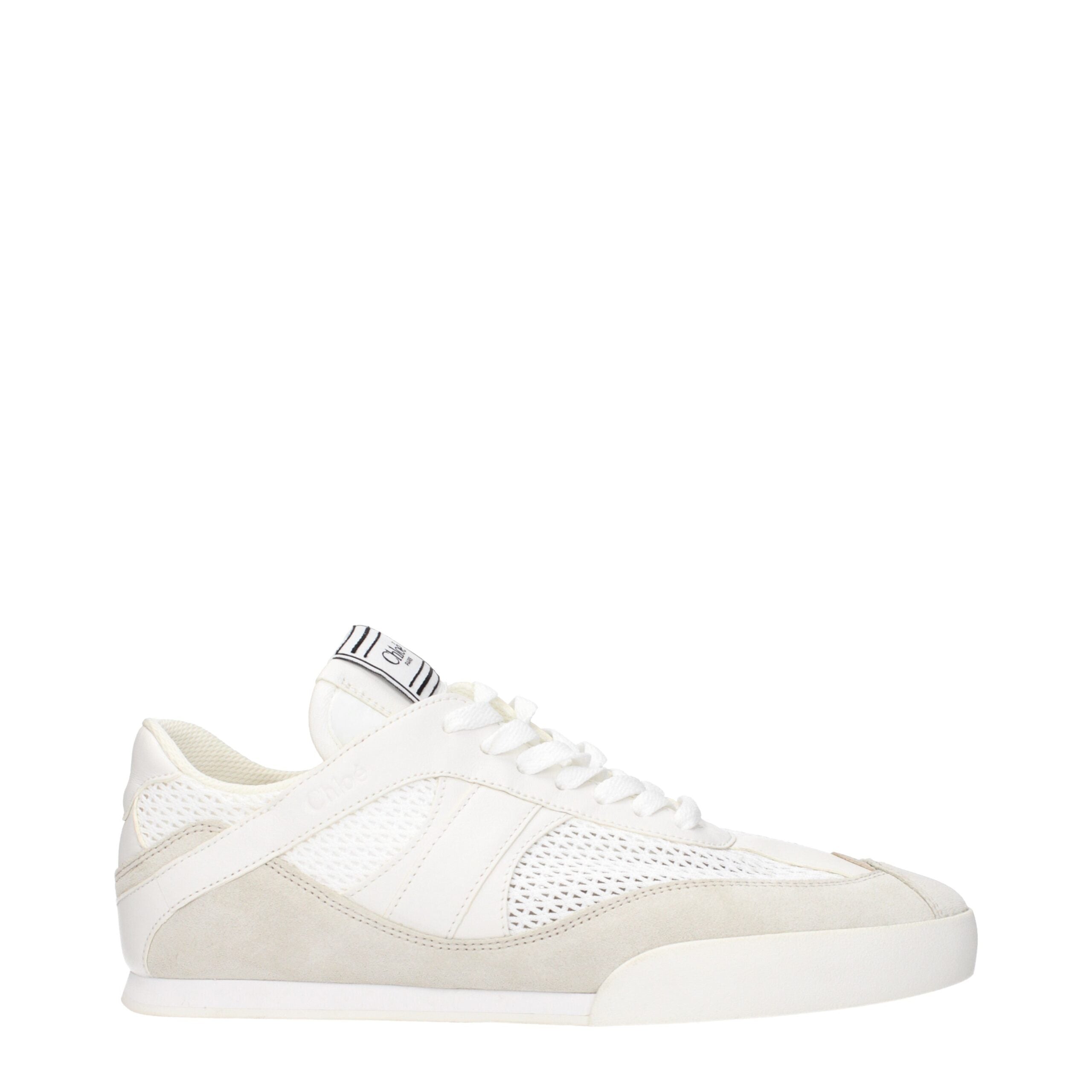 White Fabric Low Top SneakersDescription: The product with MPN CHC25S07IPL20S and code F84230 fabric in white is a sneakers designed by Chloé. It has features like front logo, side logo, back logo.White Fabric Low Top Sneakers${tagsChloéAulae White Fabric