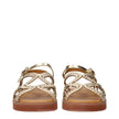 Gold Polyethylene Flat SandalsDescription: The product with MPN SB42051BFABRIC056 and code F84257 polyurethane in gold is a sandals designed by See by Chloé.Gold Polyethylene Flat Sandals${tagsSee By ChloéAulae Gold Polyethylene Sandals See By ChloéAulae
