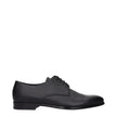 Black Leather Oxfords And DerbiesDescription: The product with MPN 2EB172053F0002 and code F84298 leather in black is a lace up and monkstrap designed by Prada. Additional Info: Style: Casual Closing type: Lace up Closure Shoe sole: Rubber Shoe tip: Round