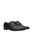 Black Leather Oxfords And DerbiesDescription: The product with MPN 2EB172053F0002 and code F84298 leather in black is a lace up and monkstrap designed by Prada. Additional Info: Style: Casual Closing type: Lace up Closure Shoe sole: Rubber Shoe tip: Round