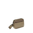 Beige Leather Shoulder BagFendi’s Camera Case Squared FF Shoulder Bag is a compact and refined model made of smooth beige leather combined with iconic FF canvas in the same tone. Embellished with a metal FF appliqué, it features an exterior flat pocket an