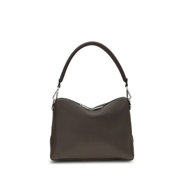 Brown Calf Leather Bos Taurus Shoulder BagThe Lui Large Shoulder Bag by Fendi is an elegant and versatile accessory, designed for a contemporary and refined style. It features a soft construction and carefully crafted details, such as the long double-slid