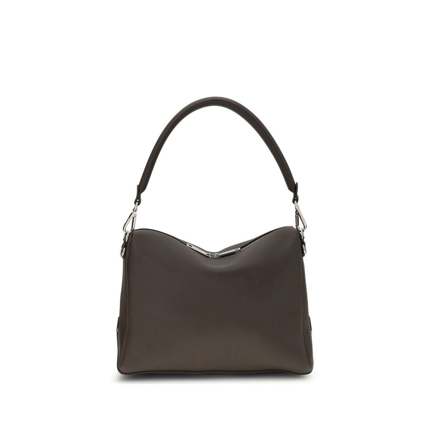Brown Calf Leather Bos Taurus Shoulder BagThe Lui Large Shoulder Bag by Fendi is an elegant and versatile accessory, designed for a contemporary and refined style. It features a soft construction and carefully crafted details, such as the long double-slid