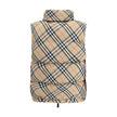 Multicolor Polyester Sleveless JacketBurberry’s Check vest Down Jacket is an iconic garment made of water-repellent Burberry Check fabric with a regular fit and down and goose down filling. Featuring a double-slider zipper closure, it features a packaway