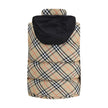 Multicolor Polyester Sleveless JacketBurberry’s Check vest Down Jacket is an iconic garment made of water-repellent Burberry Check fabric with a regular fit and down and goose down filling. Featuring a double-slider zipper closure, it features a packaway