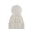 Cashmere blend Hat with pom-ponMoncler’s cashmere blend Hat combines softness and style in a stylish and functional accessory. Made from a Cable and Aran knit, it features a logo patch on the front that underscores its identity. Completing the design is t