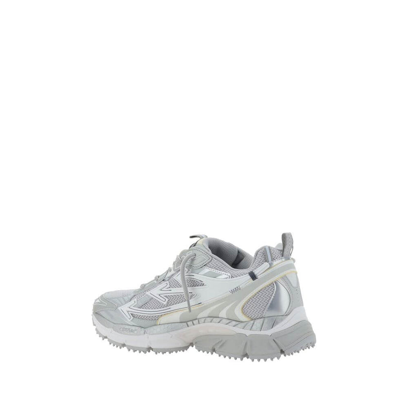 Be Right Back SneakersThe Off-White Be Right Back Sneakers combine mesh and rubberized leather for a modern and resistant look. The iconic zip tie on the front and the monogram printed on the tongue and insole recall the distinctive design of the brand. T