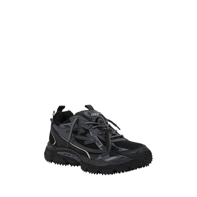 Be Right Back SneakersThe Off-White Be Right Back Sneakers combine mesh and rubberized leather for a modern and resistant look. The iconic zip tie on the front and the monogram printed on the tongue and insole recall the distinctive design of the brand. T