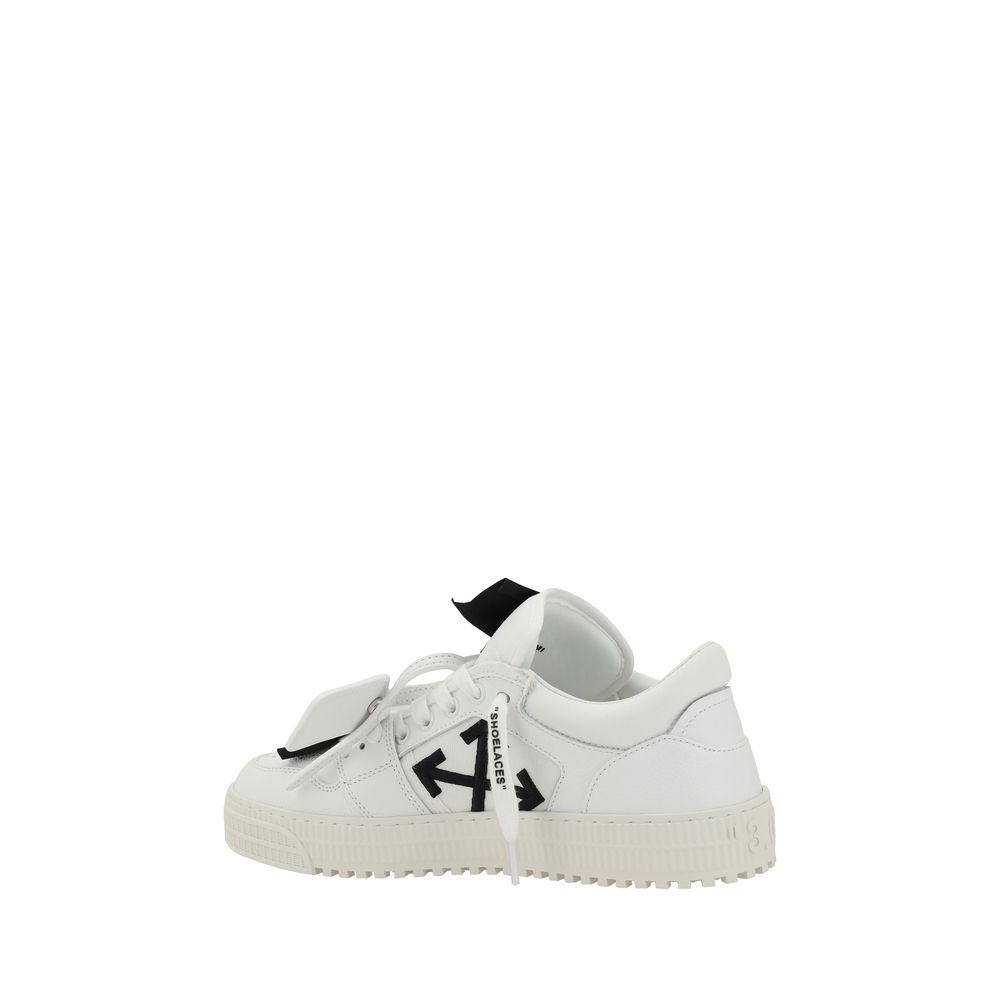Low Top 3.0 Off Court SneakersLow Top 3.0 Off Court leather Sneakers by Off-White feature a lace-up front closure and a perforated round toe. Paneled design, inner panels are decorated with the brand’s iconic Arrow logo, while the flat sole ensures comfor