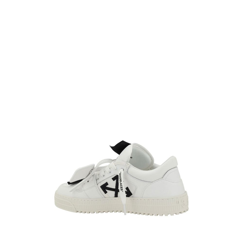 Low Top 3.0 Off Court SneakersLow Top 3.0 Off Court leather Sneakers by Off-White feature a lace-up front closure and a perforated round toe. Paneled design, inner panels are decorated with the brand’s iconic Arrow logo, while the flat sole ensures comfor