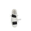 Low Top 3.0 Off Court SneakersLow Top 3.0 Off Court leather Sneakers by Off-White feature a lace-up front closure and a perforated round toe. Paneled design, inner panels are decorated with the brand’s iconic Arrow logo, while the flat sole ensures comfor