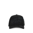 Logo Baseball HatDsquared2’s Logo Baseball Hat is made of cotton gabardine and combines sporty inspiration with a sophisticated aesthetic. Featuring used-effect details, it is embellished with a tone-on-tone Dsquared2 logo maxi patch that adds a distincti