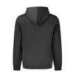 Black Cotton Men SweaterIndulge in the epitome of urban sophistication with this Hugo Boss hooded sweatshirt. Crafted for those who command a bold presence, this sleek black gem merges comfort with luxury. Its soft, brushed cotton embraces you in warmth,