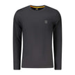 Black Cotton Men TShirtDive into the world of effortless style with the Hugo Boss long-sleeved T-shirt. Made for the modern man who doesn’t compromise on comfort or chic, this crew neck tee showcases exquisite embroidery with the iconic logo, making a sta