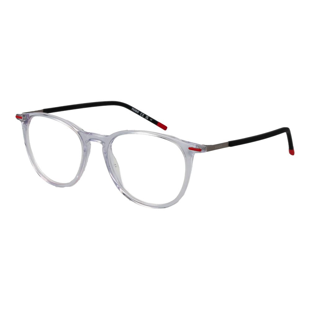 Transparent Synthetic Frame Glasses with Full-Rim Design