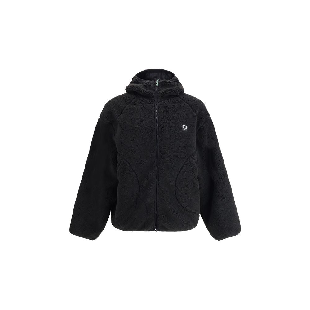 Black Polyester Full-Length JacketKenzo’s Boke Flower 2.0 fleece Jacket combines comfort and urban style in a practical and distinctive design. Made of soft fleece, it features a hood and front closure with a double-slider zipper, which ensures functional
