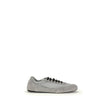 Gray Rubber Athletic SneakersPrada’s Sneakers feature a round toe and suede details, with front lace-up closure for a comfortable fit. The brand’s iconic monogram can be seen in contrast on the front, while the elasticized ankle lap ensures added comfort.