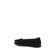 Black Calf Leather Bos Taurus Ballet Flats